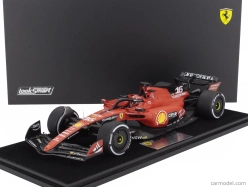 Looksmart Ferrari F1  Sf-23 Team Scuderia Ferrari N 16 4th Singapore Gp 2023 Charles Leclerc - Con Vetrina - With Showcase 1:18 Červená Černá