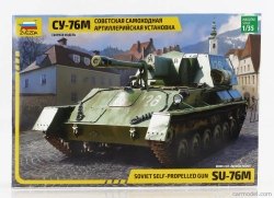 Zvezda Tank Su-76m Soviet Self Propelled Gun Tank Military 1945 1:35 /
