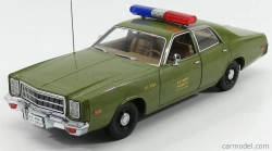 Greenlight Plymouth Fury U.s. Armádna vojenská polícia 1977 - A-tím 1:18 Vojenská zelená