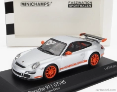 Minichamps Porsche 911 997 Gt3 Rs Coupe 2006 1:43 strieborná oranžová