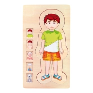 Drevené hračky Small Foot Anatomy Puzzle Tim