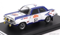 Trofeu Opel Ascona (nočná verzia) N 51 Rally Sanremo 1974 Alain Errani - Vincent Laverne 1:43 Biela Modrá