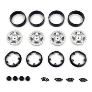 HBP240504 - Deep Star Bead Lock Wheel ( 1.2 ) Satin Silver