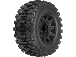Pro-Line bike 2.8", pneumatiky Badlands MX28 Belted, čierny disk Raid H12 (2)