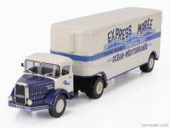 Edicola Bernard 150mb Nákladné auto Semi-frigo Express Maree Transports 1951 - bez kartónovej krabice 1:43 Cream Blue