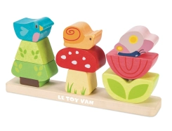 Le Toy Van Petilou Nasazovací kostky Veselá zahrádka - poškozený obal