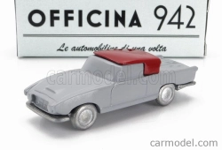 Officina-942 Fiat 1200 Coupe Carrozzeria Ghia 1958 1:76 sivá červená