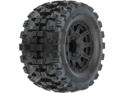 Pro-Line kolo 3.8", pneu Badlands MX38 HP Belted, disk Raid H17 černý (2)