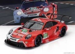 Ixo-models Porsche 911 991-2 Rsr N 91 24h Le Mans 2020 Gianmaria Bruni - Richard Lietz - Frederic Makowiecki- Porsche 917  Tribute Design 1:18 Red