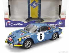 Solido Renault Alpine A110 1600s (nočná verzia) N 6 Rally Montecarlo 1972 J.candruet - P.pagani 1:18 Blue Met