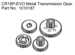 HBP240305 - (1010167) Metal Transmission Gears - EVO 1:18