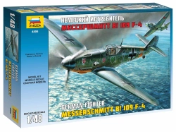 Zvezda letadlo Messerschmitt Bf-109 F4 (1:48)