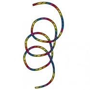 Duhový ocas Tube Tail Rainbow Spiral 24 m
