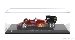 Edicola Ferrari F1 126 C4 N 27 Sezóna 1984 Michele Alboreto - Con Vetrina - S vitrínou 1:24 červená čierna