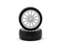 Traxxas kolo, disk 12-spoke bílý, pneu slick (2)