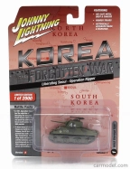 Johnny lightning Tank M4a3 Sherman Military Korea 1944 1:64 Vojenská zelená