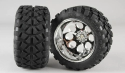 Stadium Truck nalepené gumy, M směs, 14mm 2ks.