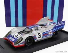 Brumm Porsche 917k Team Martini Racing N 3 1000km Monza 1971 Vic Elford - Gerard Larousse 1:43 Silver Blue