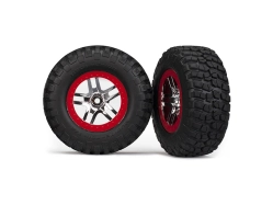 Traxxas kolo 2.2/3.0", stříbrná-červená (2WD přední)