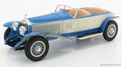 Modely v mierke Matrix Rolls royce Phantom Experimental Vehicle Ch.10ex By Barker Cabriolet 1926 1:18 Light Blue White