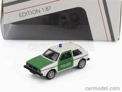 Schuco Volkswagen Golf Mki Polizei 1974 1:87 Zelená Bílá