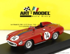Art-model Ferrari 750 Monza 3.0l Spider N 14 Team Mike Sparken 24h Le Mans 1955  Masten Gregory - Michel Pobejersky (mike Sparken) 1:43 Červená Modrá