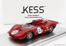 Kess-model Ferrari 350 P4 Spider Can-am S/n0860 N 23 Riverside Race 1967 C.amon 1:43 Red