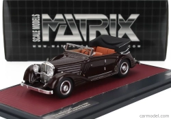 Modely v mierke Matrix Maybach Zeppelin Ds8 Cabriolet Open 1934 1:43 Brown