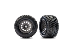 Kolesá Traxxas 2.1/2.6", hranatý sivý disk, pneumatiky Gravix (zadné) (2)