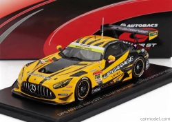 Spark-model Mercedes benz Amg Gt3 Evo Team Upgarage N 18 Gt300 Class Super Gt 2025 Takashi Kobayashi - Yuto Nomura 1:43 Žlutá Černá