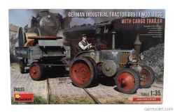 Miniart Lanz Bulldog D8511 Nemecký priemyselný traktor s nákladným prívesom 1936 1:35 /