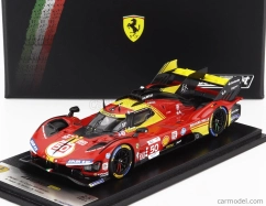 Looksmart Ferrari 499p 3.0l Turbo V6 Team Ferrari Af Corse N 50 Winner 24h Le Mans 2024 Antonio Fuoco - Miguel Molina - Nicklas Nielsen 1:43 Červená Žlutá Černá