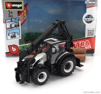 Bburago Valtra N174 Tractor Crane Loader 2017 1:50 Bílá Černá