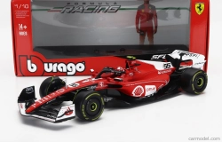 Bburago Ferrari F1  Sf-23 Team Scuderia Ferrari N 55 Las Vegas Usa Gp 2023 Carlos Sainz 1:18 Červená Bílá Černá