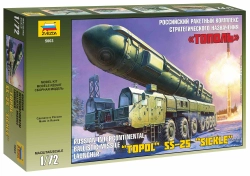 Zvezda balistická střela Topol (1:72)