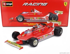 Bburago Ferrari F1  312t4 N 12 Winner South Africa Gp Kyalami (with Pilot) 1979 Gilles Villeneuve 1:18 Red
