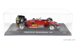 Edicola Ferrari F1 156-85 N 27 Sezóna 1985 Michele Alboreto - Con Vetrina - S vitrínou 1:24 červená čierna