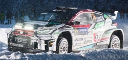 Spark-model Toyota Yaris Gr Rally2 N 26 5th Rc2 Rally Sweden 2024 Mikko Heikkila - Kristian Temonen 1:43 Bílá