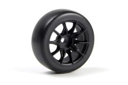 Sada driftových kol vč. pneumatik TSMK5-10 22x11 mm (černá/4 ks)