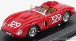 Art-model Ferrari 500tr Spider Ch.0608 N 329 Giro Di Sicilia 1957 G.munaron 1:43 Červená