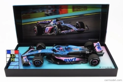Minichamps Alpine F1 A523 Team Bwt Alpine N 31 9th Miami Gp With Pit Board 2023 Esteban Ocon 1:18 Blue Black Pink