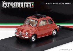 Brumm Fiat 500f Tetto Aperto - Otvorené 1965 1:43 Rosso Corallo Chiaro - Červená
