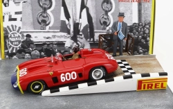 Art-model Ferrari Diorama - 290mm Spider S/n0626 N 600 Mille Miglia 1956 Juan Manuel Fangio 1:43 Červená Modrá Žlutá