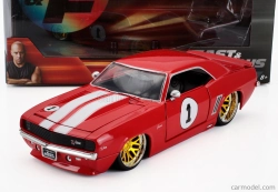 Jada Chevrolet Camaro N 1 Racing Coupe 1969 1:24 červená biela