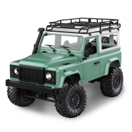 RC auto Land Rover Defender D90, zelené