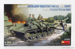 Miniart Tank T-60 Tractor Nemecké vojenské delostrelectvo 1945 1:35 /