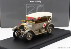 Rio-models Fiat 501 Torpedo Croce Rossa Ambulance - Ambulanza Coloniale 1936 1:43 Vojenská Zelená Béžová