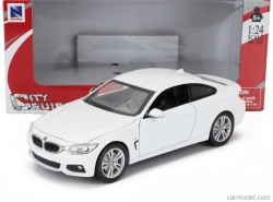 Newray BMW 4-series Coupe (f32) M-sportpaket 2014 1:24 Bílá