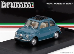 Brumm Fiat 500f Tetto Aperto - Otvorený 1965 1:43 Modrá stredná