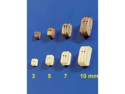 Krick blok lanovia dvojitý svetlý 3 mm (10)